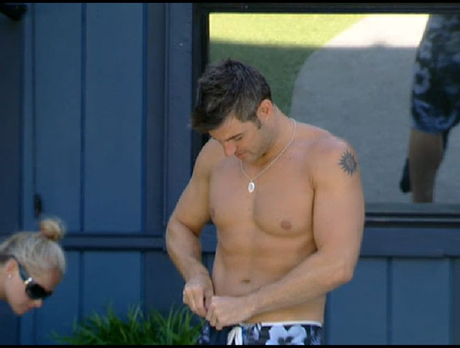 Big Brother 13 Jeff Schroeder bare chest Big Brother NSFW.