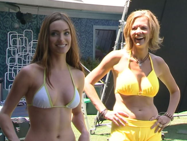 Cassi Colvin and Shelly Moore in bikinis